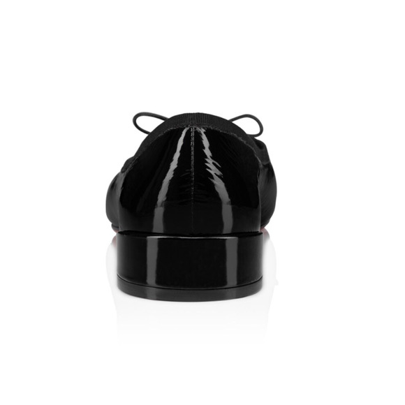 Christian Louboutin Sweetie Jane Flat Black Patent Leather Ballet Ballerina 38 - Picture 12 of 14